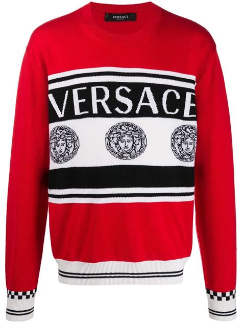 versace pattern jumper|versace jumper men's.